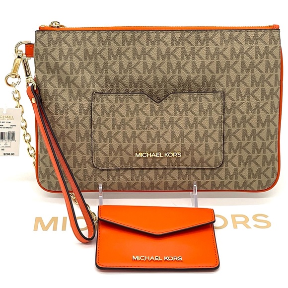 Michael Kors Large 2 in 1 Card Case Wristlet - Picture 1 of 11